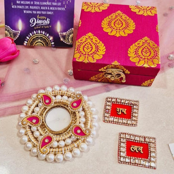 Pearl T light gift box